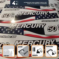 411 Decals Aftermarket Replacement for Mercury 9.9 (1999-2004) Outboard Decal (Sticker) Set