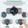 100 AMP Circuit Breaker,12V-48V DC Fuse Holder with Manual Reset，0-8 Gauge Trolling Motor Car Stereo Audio Inline Fuse Block Holders Inverter，  for Automotive RV Home Marine Boat Truck