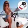 2 Pieces Stop Kill Safety Lanyard Boat Engine Emergency Stop Switch Outboard Engine Switch Lanyard Emergency Cut Off Cord Safety Lanyard Cord Replacement for Most Board Engine(Red)
