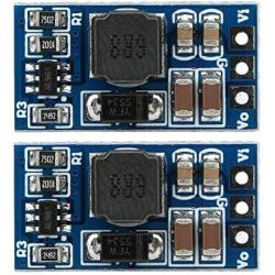 2Pcs DC-DC Boost Converter Module 2.6-5.5 to 5V/6V/9V/12V Step-up Voltage Regulator Voltage Converter for LED Motor(5V, no Pin)