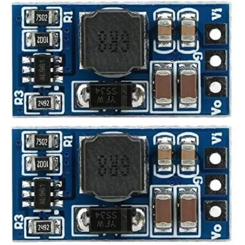 2Pcs DC-DC Boost Converter Module 2.6-5.5 to 5V/6V/9V/12V Step-up Voltage Regulator Voltage Converter for LED Motor(5V, no Pin)