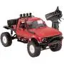 The perseids RC Truck 1/16 Scale RC Rock Crawler 2.4Ghz 4WD Remote Control Offroad Car WPL RC Semi Trucks and Trailer All Terrain Cars, Racing Vehicles Brushed RTR Ideal Gift for Kids and Adults Red