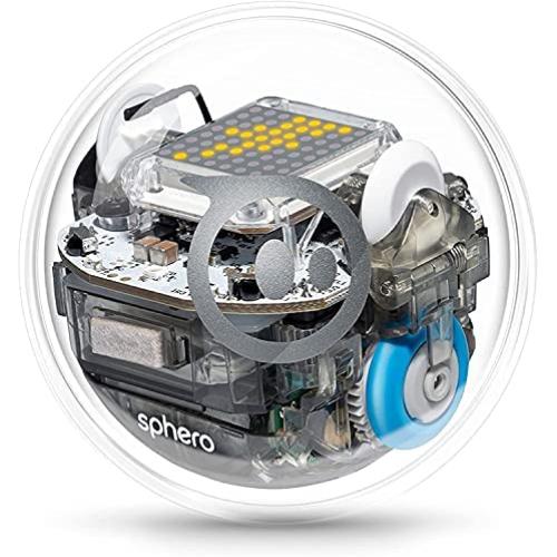 Sphero Bolt App-Enabled Robot Ball with Programmable Sensors + LED Matrix, Infrared & Compass - STEM Educational Toy for Kids - Learn Javascript, Scratch & Swift (Renewed)