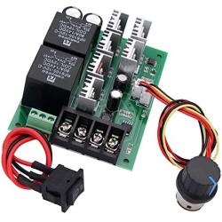 Stayhome 1pcs 12V 24V 36V 48V 40A PWM Speed Controller Regulator DC Motor Digital LED Display 0-100% Adjustable Drive Module DC 10V-50V