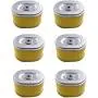 UAUS 6 Pcs Air Filter Cleaner Element Fits 5.5HP & 6.5HP Honda GX160 & GX200