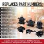 Engine Motor and Transmission Mount Set of 6 - Fits Honda Accord 2003-2007 2.4L Automatic Trans - Replaces A4526HY, A4517, A4509, A4542, A4516, A4510 - Front, Right, Rear, Upper Mounts