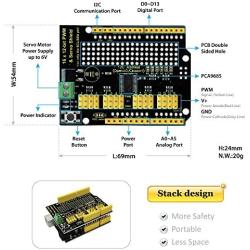 KEYESTUDIO 16-Channel 12-bit Servo Motor Driver Board I2C Interface for Arduino R3 Controller