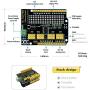 KEYESTUDIO 16-Channel 12-bit Servo Motor Driver Board I2C Interface for Arduino R3 Controller
