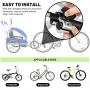 Homoyoyo Bike Trailer Coupler Attachment Hitch Quick Release Linker Adapter Bicycle Rear Trailer Replacement Axle Mount Hitch Parts Style 1