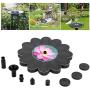 6V 1.4W Solar Power Fountain Pump Solar Fountain Pump with Brushless Motor Suitable for Bird Bath, Pond, Pool, Fish Tank, Aquarium and Garden Bird Bath,Water Circulation Oxygen Supply