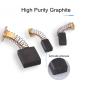 Fielect 2pcs Carbon Brushes for Electric Motor 11mmx8mmx4mm Power Tool CB64 Motor Drill Replacement Repair Part