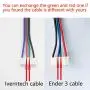 Iverntech 6pcs 1M XH2.54 4 pin to 6 pin Terminal Stepper Motor Cables for 3D Printer Nema 17 Stepper Motor