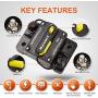 BULVACK 50 Amp Circuit Breaker with Manual Reset for Car Marine Trolling Motors Boat ATV Manual Power Protect for Audio System Fuse, 12V-48V DC (50A)