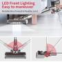 Cordless Vacuum Cleaner, 300W Brushless Motor with 26Kpa Powerful Suction Stick Vacuum, Up to 45Mins Max Runtime Detachable Battery