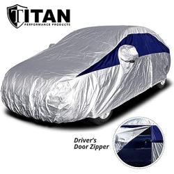 Titan Brilliant Color Poly 210T Car Cover for Sub-Compact Sedans 163-175