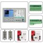 4 Axis CNC Controller, SMC4-4-16A16B CNC Motion Controller for Carving Machine Control System, High-Performance Router Control Engraving Milling Machine Stand Alone Motion Controller