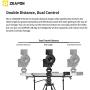 Zeapon Micro 2 E800 Motorized Camera Slider, Zeapon Camera Track Slider, Double Distance Video Slider, Travel Distance 94cm/37in, Max.Payload 8kg/18lbs, Support APP Control, Motor Power-Off Protection