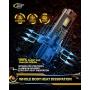 Cougar Motor H13 LED Bulb, 12000LM Noiseless 9008 6500K Cool White All-in-One Conversion Kit Direct Installation, Halogen Replacement