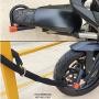 KRASER KR120S Anti-Theft U Lock Diameter 18 mm Homologated SRA Approved Heavy Duty Motorcycle Scooter Bicycle Lock Bike Lock With Key 120 x 125 Black and Orange
