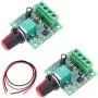 DAOKI 2Pcs Motor Speed Controller 2A 30W DC 1.8v 3v 5v 6v 7.2v 12v Low Voltage PWM 1803BK Adjustable Drive Module with Power Wire DAOKI 2Pcs Motor Speed Controller 2A 30W DC 1.8v 3v 5v 6v 7.2v 12v Low Voltage PWM 1803BK Adjustable Drive Module with Power Wire