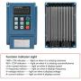 VFD Inverter AC 380V 4kW,Three-phase Variable Frequency Drive Inverter, VFD Speed Controller Inverter for 3-phase Motor