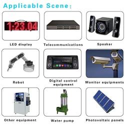 Golf Cart DC Converter 48V Voltage Reducer to 24V 10A Regulator Multipurpose Engine Protection Motor Vehicle Repair Boat Solar System LED Display Fan
