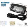 Runleader Digital Maintenance Tach/Hour Meter,Backlight Display,Battery Replacement for Small Gas Engine,Used on Riding Lawn Tractor Generator Compressor Chainsaws Outboard Motor Pressure Washers.