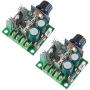 AEDIKO 2pcs 12V-40V 10A PWM DC Motor Speed Control Switch Controller Voltage Regulator Dimmer With Speed Control Knob