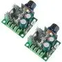 AEDIKO 2pcs 12V-40V 10A PWM DC Motor Speed Control Switch Controller Voltage Regulator Dimmer With Speed Control Knob