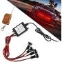 Yifengshun Super Bright 4 in 1 18MM Red LED Eagle Eye Strobe Warning Light DRL Daytime Running Reversing Light With Wireless Remote Control for Car Truck Motorcycle DC12V