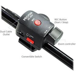 PROAIM Lanc Zoom Controller Compatible with 2.5mm Jack only for Jib Crane DSLR Camera (P-ZC-3DV)