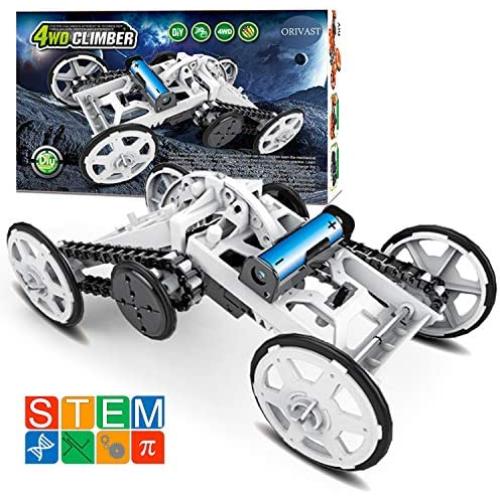 ORIVAST Science Kits for Kids, 4WD Climbing Vehicle STEM Kit | Electronics Circuits Engineering and Science Experiments for Kids and Teens | DIY STEM Toys for Boys and Girls