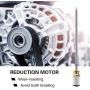 DC 6/12V N20 Metal Speed Reduction Motor Micro Electric Motor With Long Output Shaft M4 x 100mm(12V 600RPM)