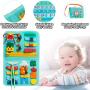 Montessori Sensory Busy Board, Preschool Activities Learning Toys for Toddlers 1 2 3 4 Year Old Boys and Girls, Busy Toys for Babies18-24 Month Learn to Dress, Basic and Fine Motor Skills