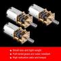 DC 6V Gear Box Reversible High Torque 1:1000 Toy Car Reduction Electric Motor with Output Shaft (10RPM)