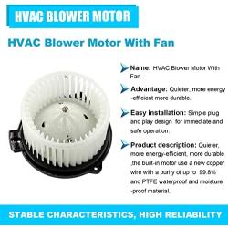 Dibanyou AC Heater Blower Motor for 2005-2015 Toyota Tacoma,8710304040/700188