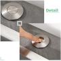 KANARY ALL Brass Air Switch Button for Sink Top Counter Top Garbage Disposal Part (Round, Brushed Nickel)