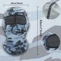 2 Pieces Bandana Face Hat for Outdoor Motorcycle Ski Mask Winter Sun Camouflage Face Cover for Sports Windproof Dustproof