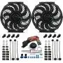 Refroidisseur Électronique Ventilateur de Refroidissement à Eau 120W Moteur Dual 12-13