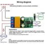 DR55B01 DC Motor forward/Reverse Controller Board, Self Locking Reverse Polarity Relay Motor Control Module (DC 6-24V)