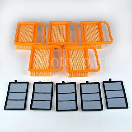 Haliniose 5 Set for Air Filter Cleaner Kit for Stihl TS410 TS420 TS480 TS500 4238-140-4402 (Item_by#Motor_Part~hee37121996549255