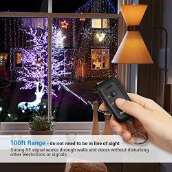 DEWENWILS Wireless Remote Control Electrical Outlet Switch Outdoor Indoor Waterproof, 15 AMP Heavy Duty, 3-Prong Plug-in Outlet, 7 Inch Cord, 100 Feet Range, Pre-Programmed, ETL and FCC Listed