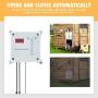 CO-Z Automatic Chicken Coop Door, Auto Chicken Door with Timer, Electric Poultry Chicken Coop Door Opening Motor with Remotes, Full Aluminum Coop Door with Light Sensing Operator for Smart Home Farms
