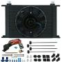 American Volt 25 Row 10An Engine Transmission Cooler Fan Fin Probe 180F Thermostat Wiring Kit
