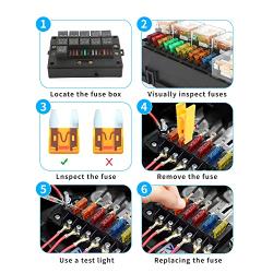 Fuses Assortment Kit - 330 PCS Car Blade Fuses - Mini & Standard Size(2A 3A 5A 7.5A 10A 15A 20A 25A 30A 35A 40AMP),Replacement Fuses for Automotive/RV/Truck/Motorcycle/Boat