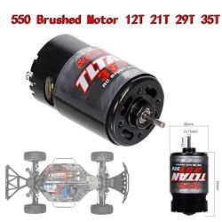 550 Brushed Motor 12T 21T 29T 35T for Axial SCX10 AXI03007 HSP HPI Wltoys Kyosho TRAXXAS 1/10 RC Crawler Off-Road Climbing