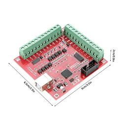 Motion Control Card,USB Breakout Board,USB MACH3 100Khz Motion Controller Card Breakout Board, CNC Breakout Interface Board for CNC Engraving