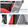 R RUIYA Armrest Box Protector for Universal Auto Car Center Console Armrest Extender General motocars Elbow & Forearm Wrist Rest Support Adjustable Height Comfort Pads (Grey)
