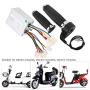 RiToEasysports 12V 500W Motor Brushed Speed Controller with Antislip Throttle Twist Grip for Electric Bicycle Electric Tricycle