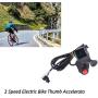 VGEBY Thumb Accelerator, 3 Speed Switch Electric Bike Thumb Accelerator with LCD Digital Battery Voltage Display